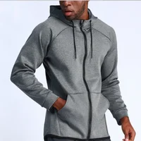 

Sports Jacket Men Hooded Basketball Training Sportswear Outdoor Running Breathable Quick Drying Fitness Jacket