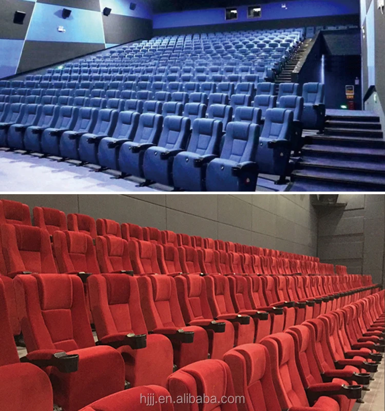 Cheap Slide Seat And Back Cinema Seat Movie Theater Furniture With Cup