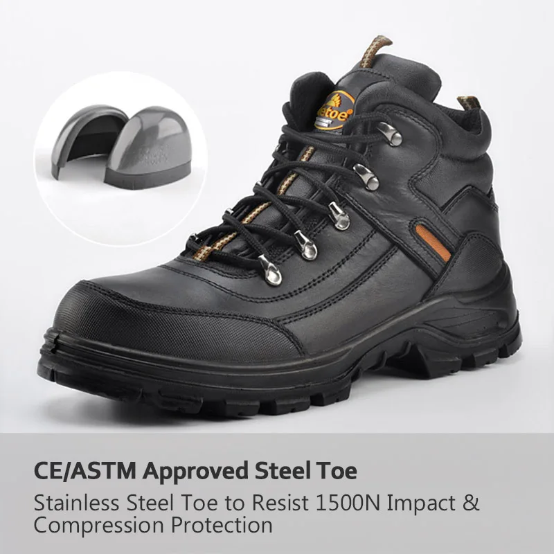 designer steel toe work boots