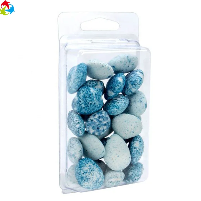 Custom Durable Plastic Clear Clamshell Box For Retail Hanging Displays