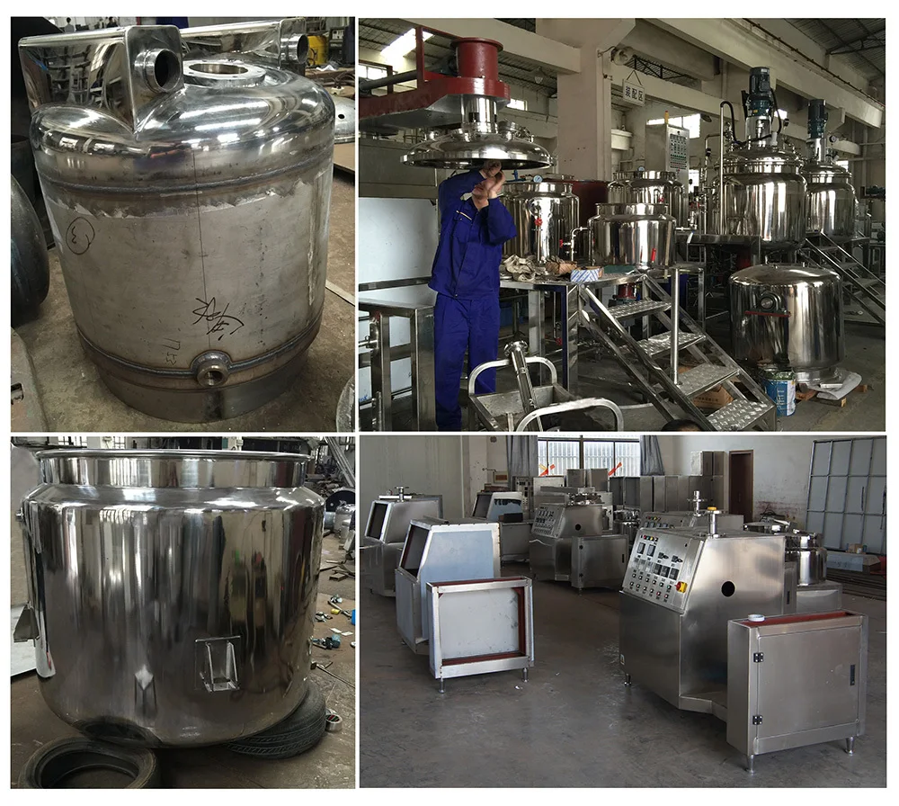 MZH-The newest and high quality Liquid vacuum emulsifying mixer machine for shampoo soap making line