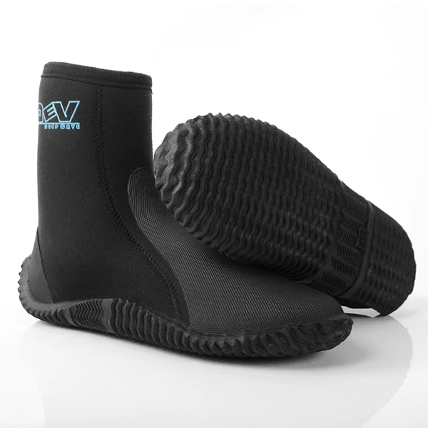 

5mm Neoprene Scuba Diving Boots, Water Shoes, Black