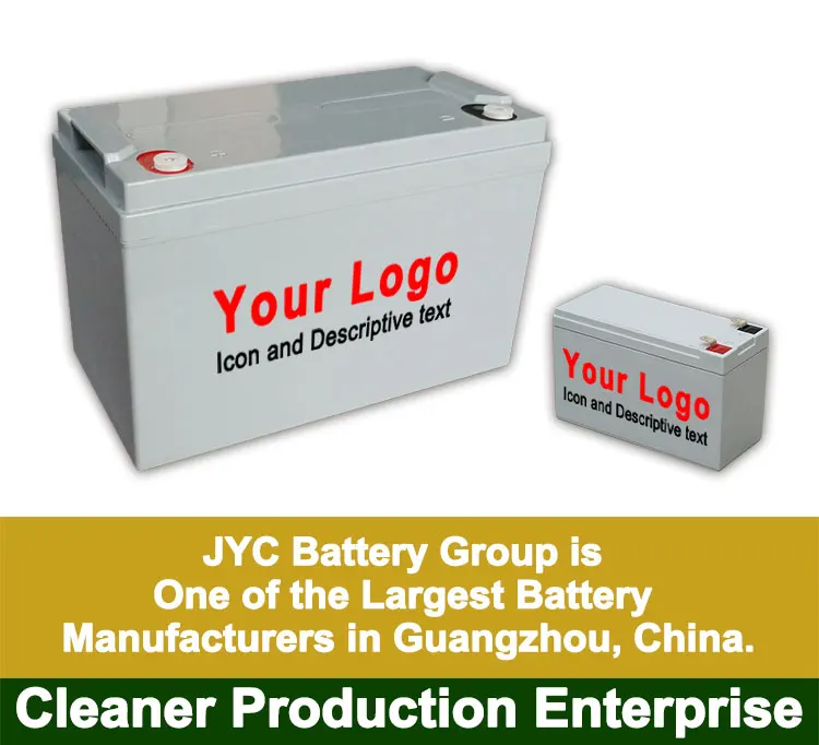 Hot Selling JYC 12V 100Ah Battery for Guangzhou PV Solar Panel 250 watt System and UPS Backup