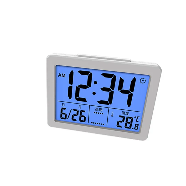 
Square multi-functions desk digital temperature and talking alarm clock 