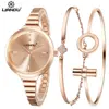 LIANDU Fashion Watch Women Diamond Bracelet Watch Luxury Jewelry Ladies Female Girl Hour Casual Quartz Wristwatches set
