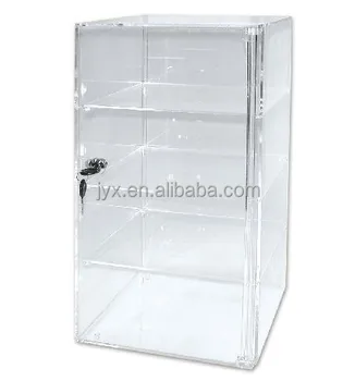 Acrylic Countertop Display Case Tower 4 Shelf Acrylic Countertop Display Case Tower 4