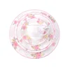 Pink flower crockery ceramic dinnerware sets 20pcs fine porcelain dinner set