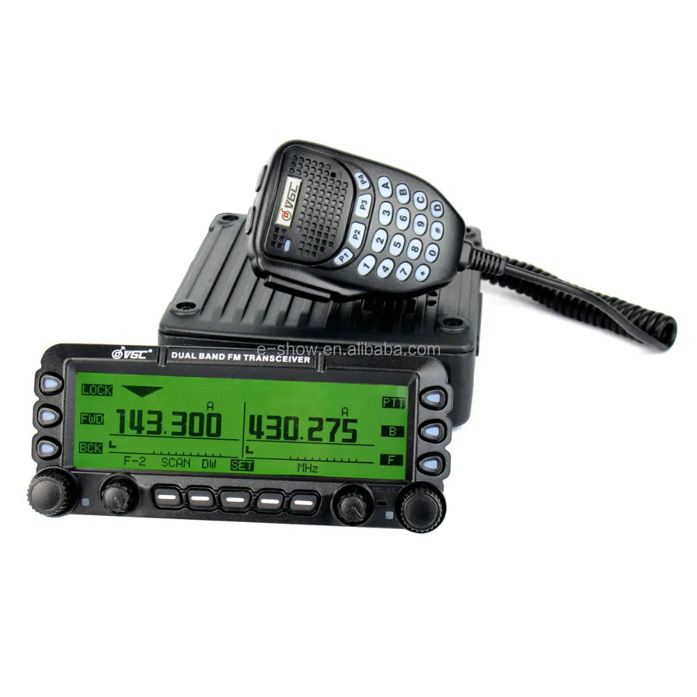 

VGC VR-6600PRO 144/(220)*/430MHz 1000CH 50 Watts Dual Band Dual Display Mobile Ham Radio for Car Bus Taxi ( no BTG-6600A1)