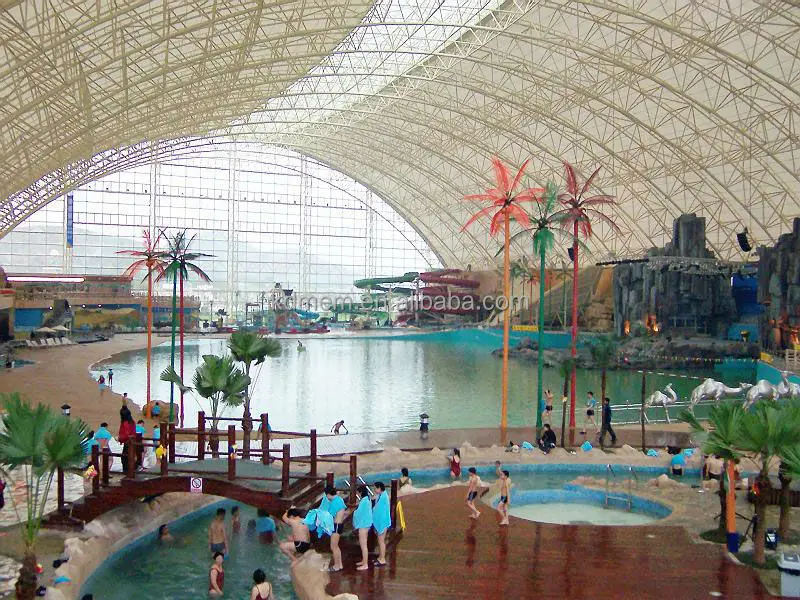 
swimming pool membrane structure tent fabric PTFE awning roof 