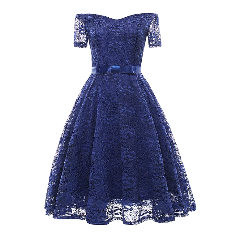 

Full lace waist belt bow knot short sleeve strap a line 3xl plus size dress casual bridal, Customized color