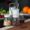 Portable Salt and Pepper grinder Set with Storage Jar