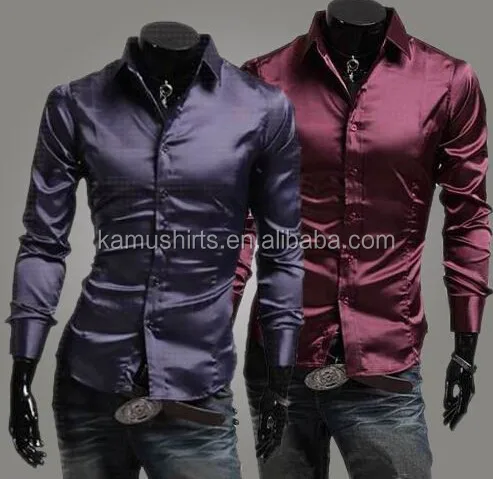 camisas de satin para hombre