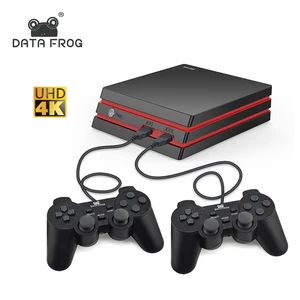 Data Frog 4K HD family Video Game Console With wired  Controller 600 Classic Games support SD card