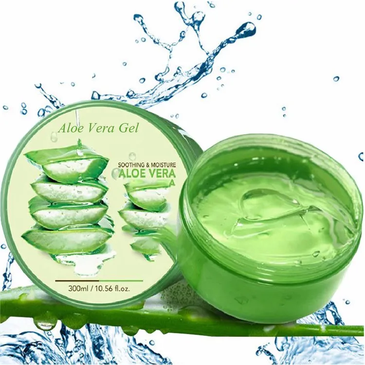 

Wholesale 100% Pure Fresh Aloe Vera Gel Beauty Aloe Vera After Sun Gel For Face Private Label, Green
