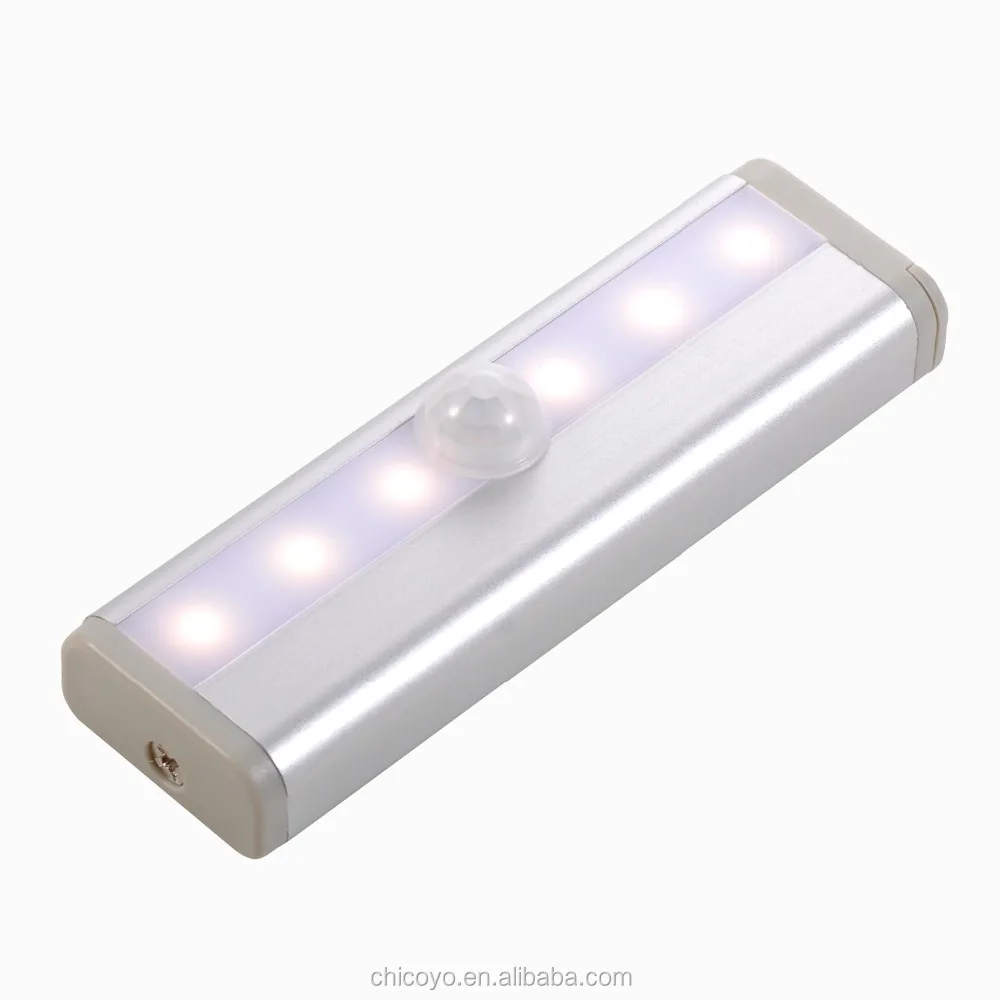 super bright led battery operated ir infrared motion sensor night light lamp bar under cabinet light cool white