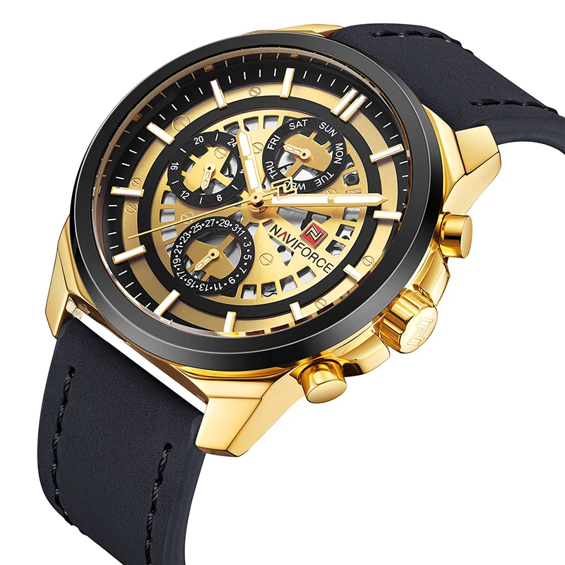 

NAVIFORCE Watch 9129 Digital Fashion Watches Men Wrist Sport Waterproof Wristwatches Men Sport Watch Clock Relogio Masculino, 5-color