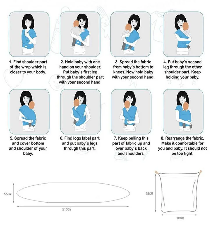 4 in 1 baby wrap carrier and ring sling