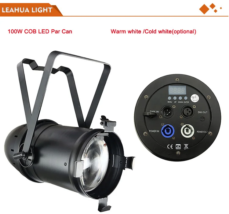 CRI 92 warm white 3200K 100w cob led par light zoom.jpg