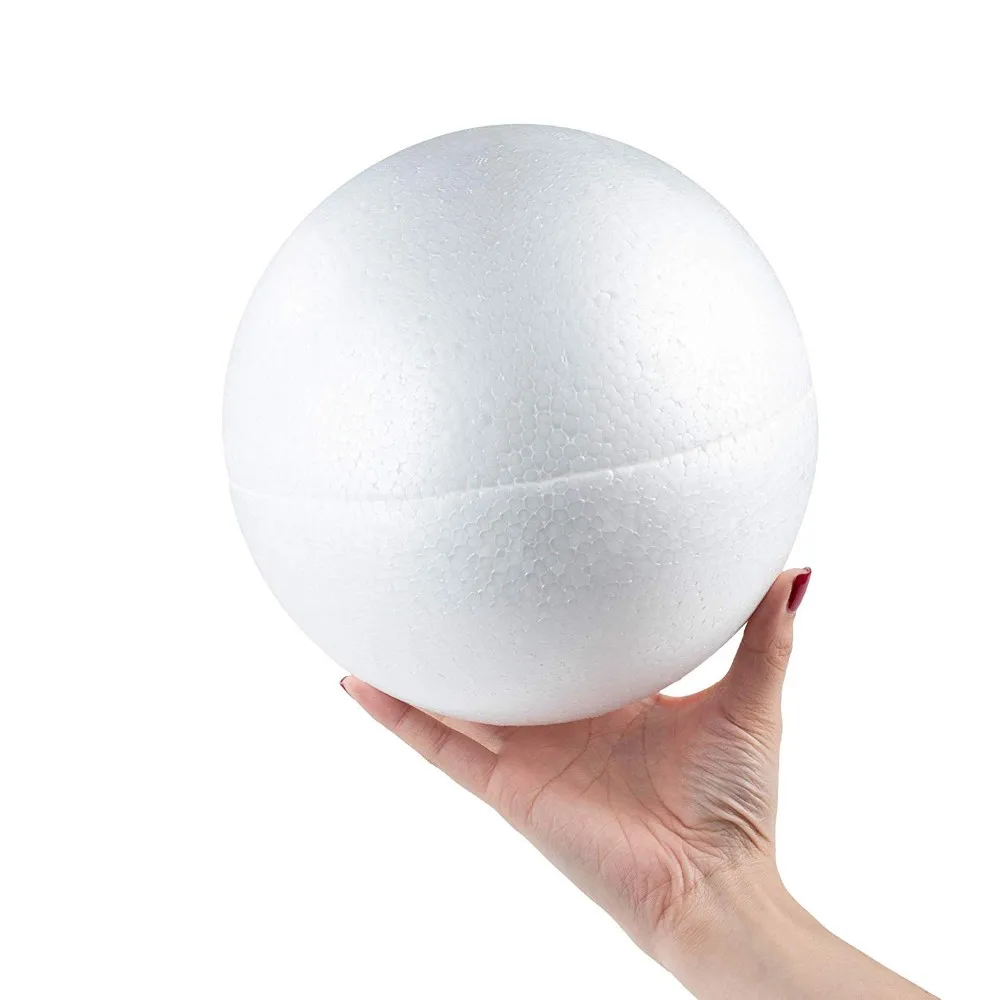 Crafts Half Foam Ball 2 Piece Smooth Round Polystyrene Semicircle Foam Hollow Half Balls For Diy