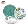 Round Green Nautical 100% Melamine Tableware