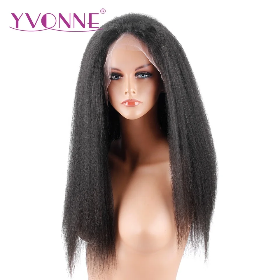 

Real Human Hair Kinky Straight Cuticle Aligned Lace Front Wig
