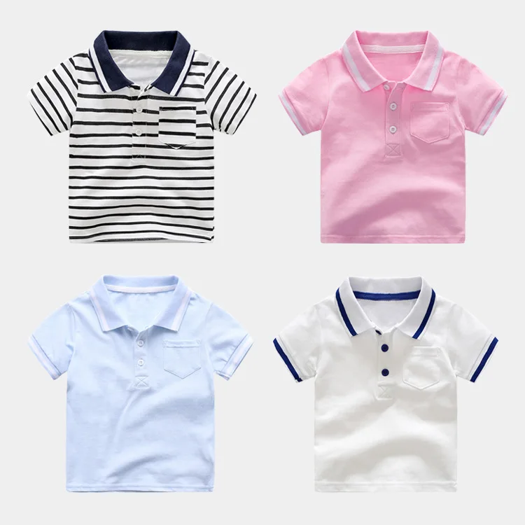 

High quality cheap custom pique blank baby t-shirts wholesale baby polo shirt