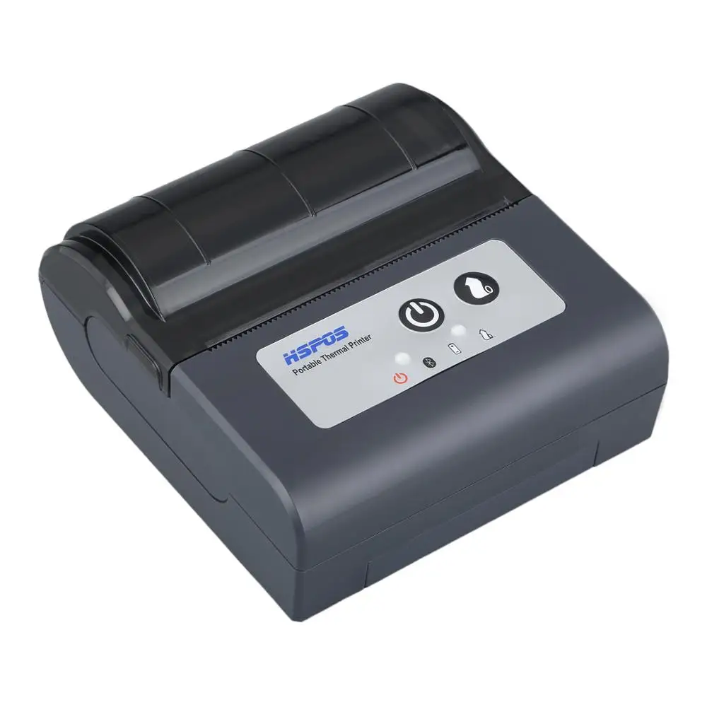 

HSPOS 80mm Receipt Bill Mini Small Portable Mobile Thermal Order Printer Machine with ip54 100 mm sec