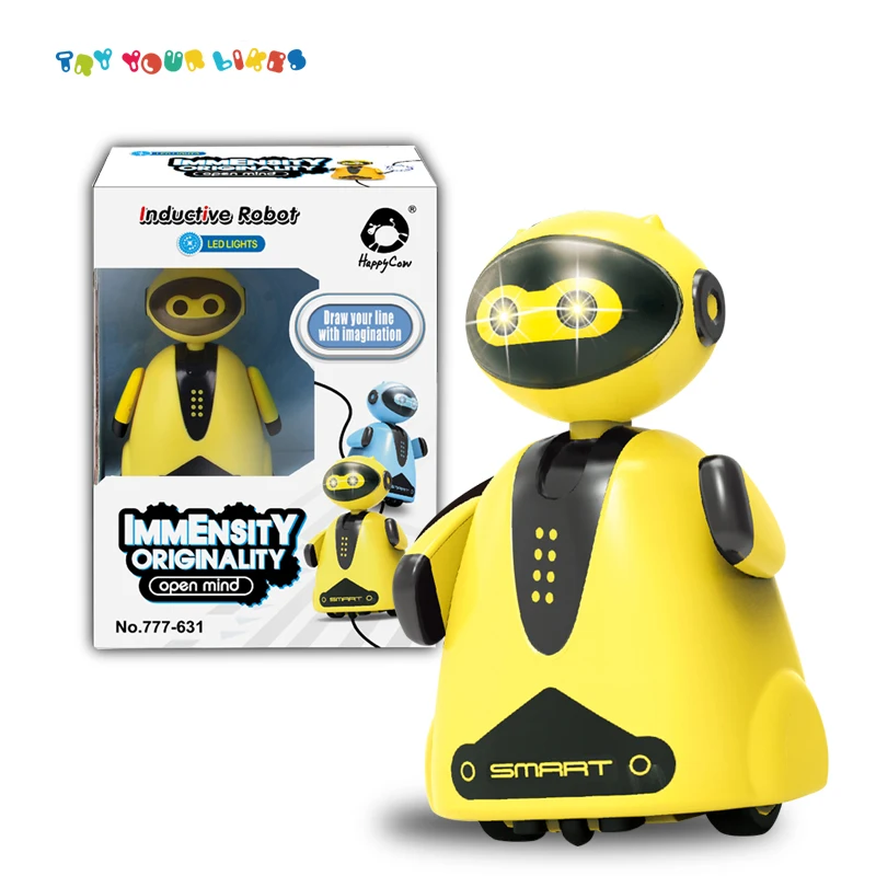 Kids Best Gift Intelligent Drawn Line Magic Pen Inductive Robot
