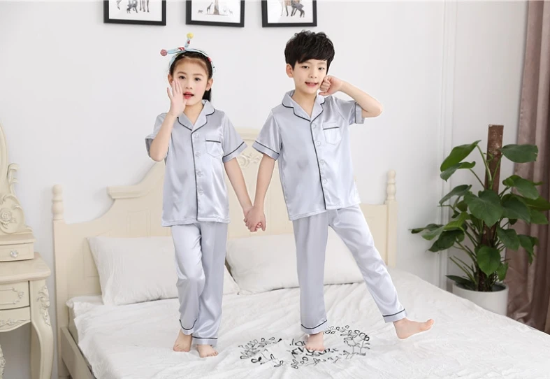 Silk kids. ALIEXPRESS Kids Satin Pyjamas.