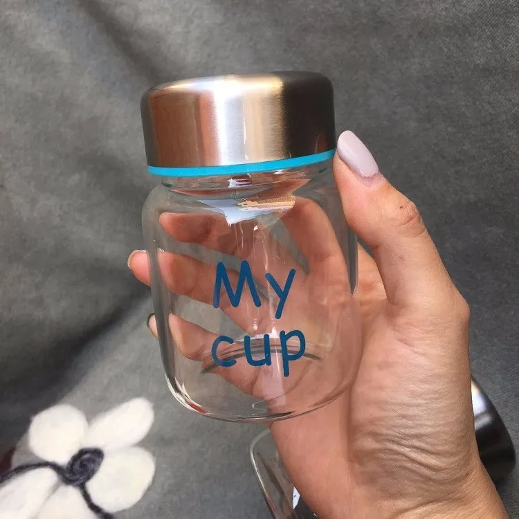 Free Sample High Borosilicate Glass Water Bottle