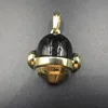 hip hop gold plated man Rugby American football cap necklace