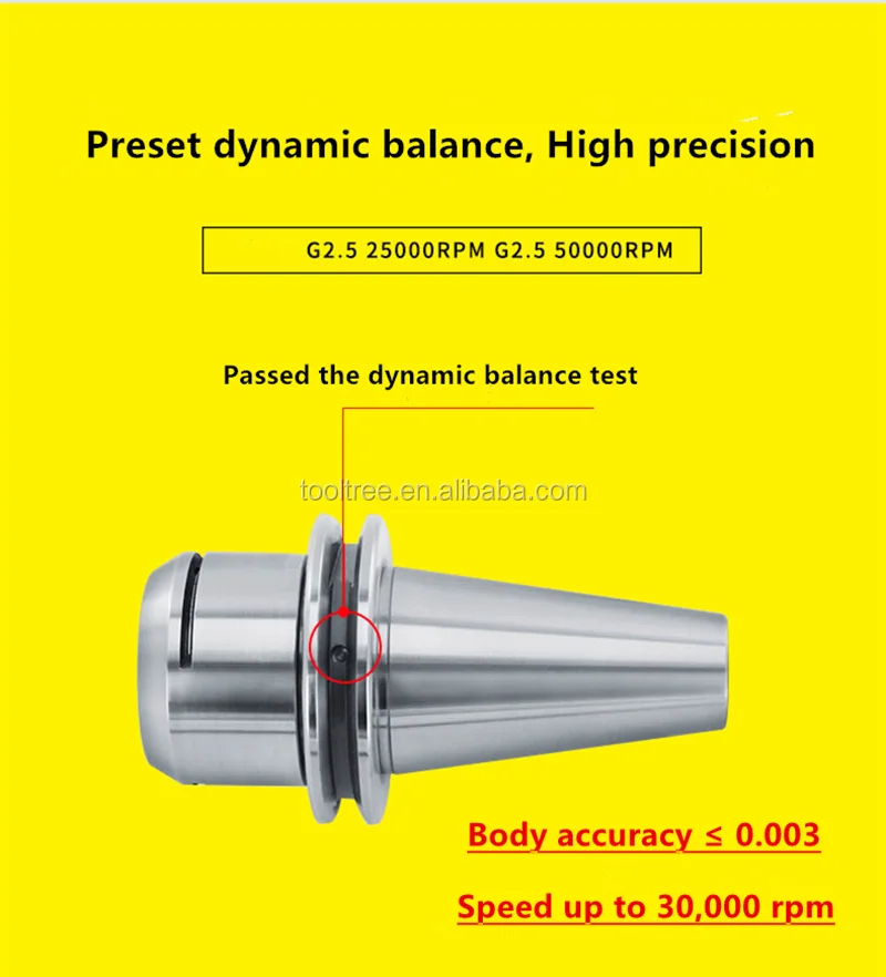 High Speed Iso Tool Holder Iso 20/25/30 Tool Holder Iso Er Collet Chuck