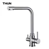 Dual handle sink faucet kitchen stainless steel filter water tap