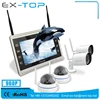 4CH P2P ONVIF NVR Built-in 11 inch monitor 1.3MP 36 Pcs Led Night Vision wifi outdoor IP Camera Kit