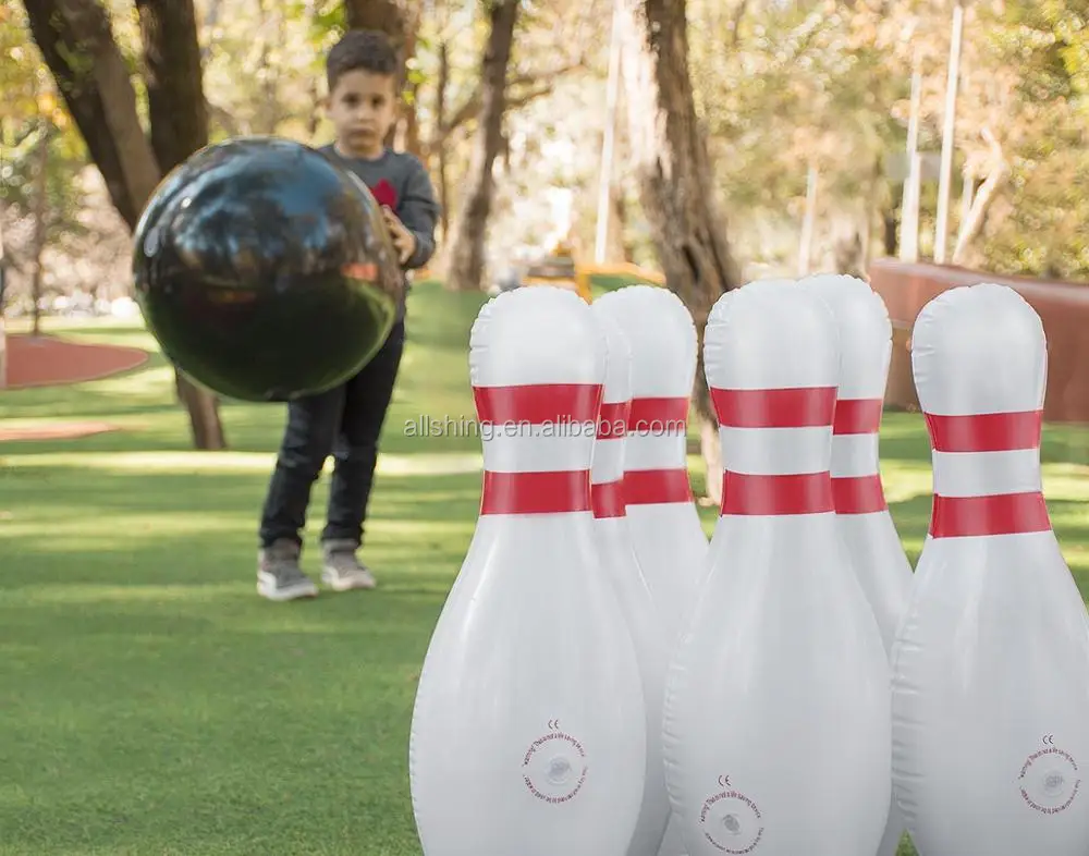 jumbo inflatable bowling set