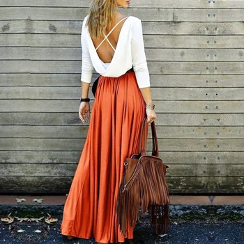 maxi polyester skirts