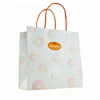 Food Grade White Kraft Paper Bag with Round Paper Handle