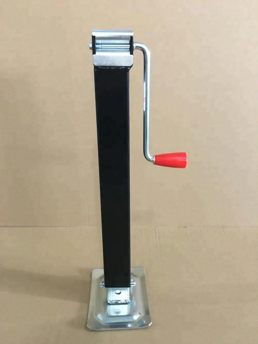 High Quality 7000lbs Square Caravan Support Leg Trailer Jack With Drop