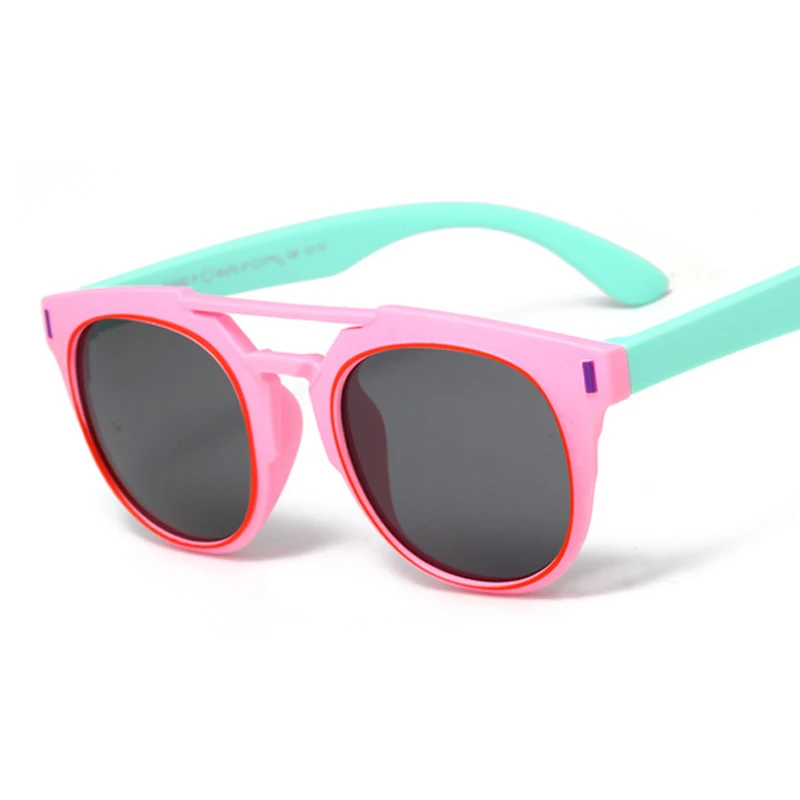 

2018 Silicone Kids Sunglasses Brand Designer Sun Glasses For Children Girls Boys Baby 3-12 Years Goggles UV400 Oculos Infantil, Picture