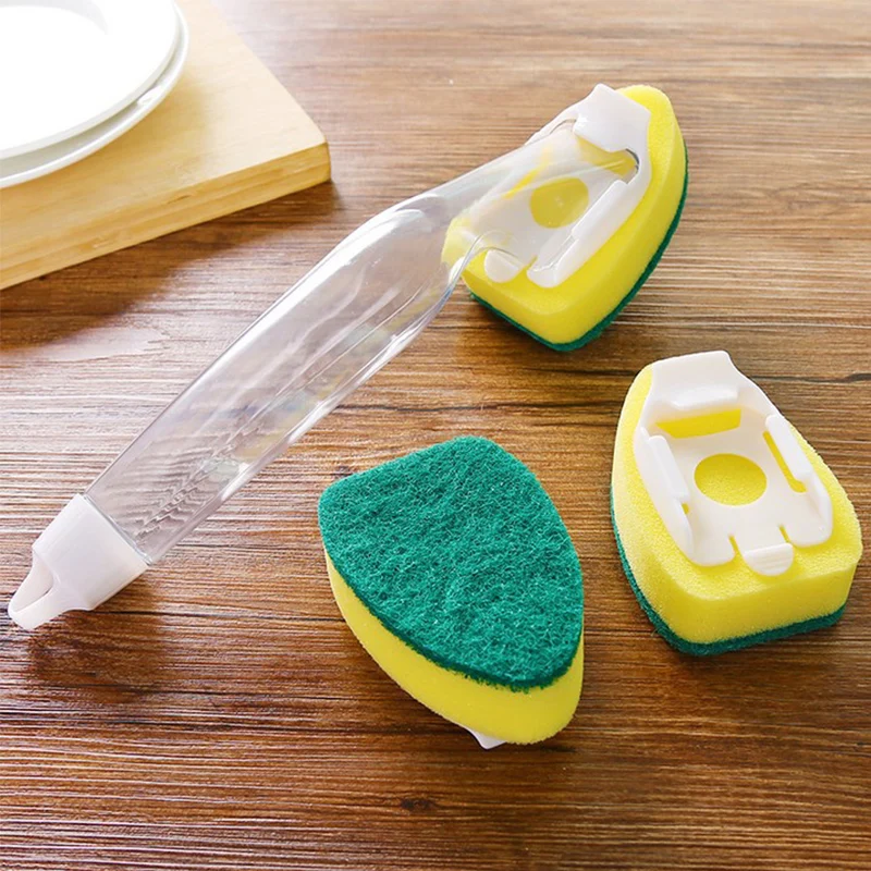 Sponge Replaceable Couring Pad Washing Convenience Cleaning Brush
