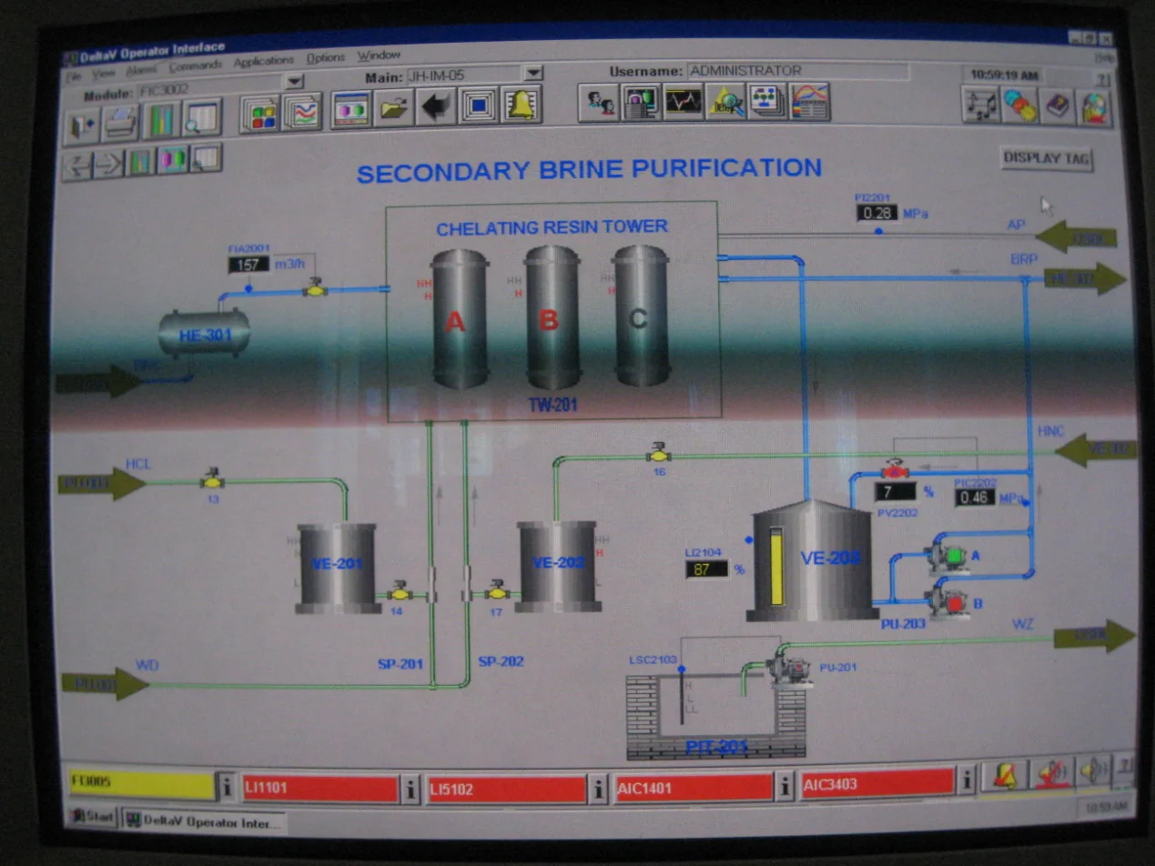 ionic membrane caustic soda making machine caustic soda production line
