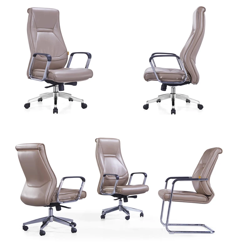 Hot Sale Long Back Genuine Leather And Steel Chair Deluxe Office Chair Buy Deluxe Office Chair Leather And Steel Chair Product On Alibaba Com