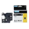 Compatible Coloured Vinyl Labels 1805243 for Dymo Rhino Label Printers 12mm x 5.5m White on Blue
