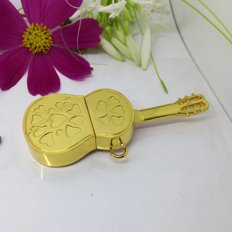 4GB Guitar USB Flash Pen Drive Necklace Jewelry USB Free Shipping USB Flash - ANKUX.COM
