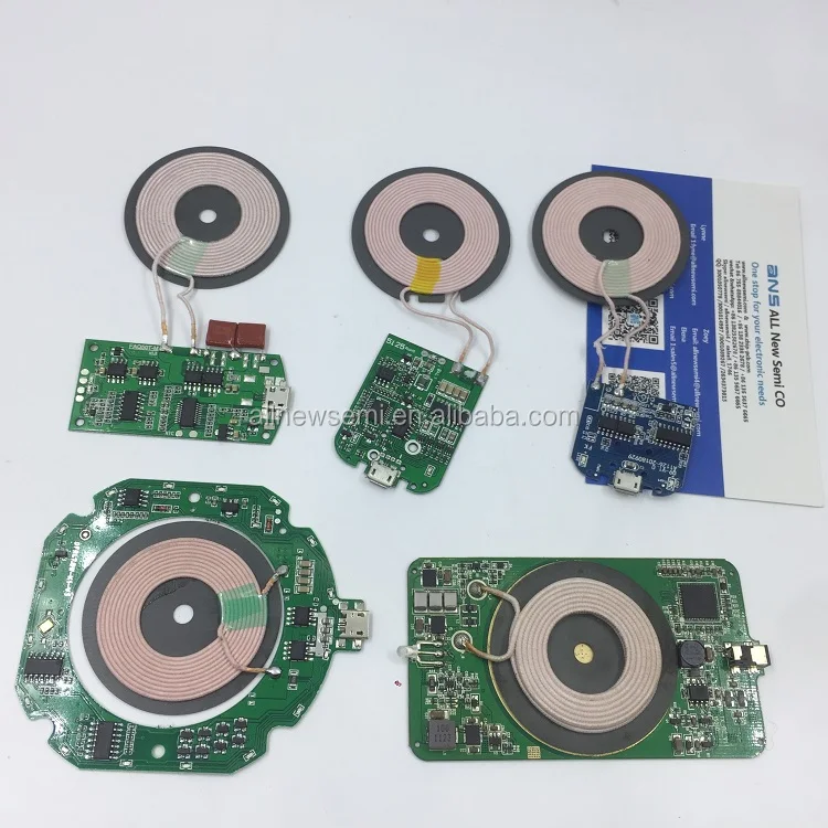 Wireless charger module transmitter base PCBA board coil universal qi standard solution universal Android Apple