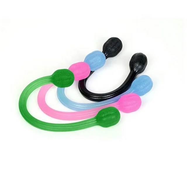 

New Arrival Fitness Silicone Pull Rope Elastic Silicone Rope Exercise Pull Rope For Yoga Training, Yellow,pink,blue,red,purple chest expander