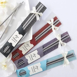 Image of chopsticks gift set, chopstick wedding gift, wedding favors chopstick