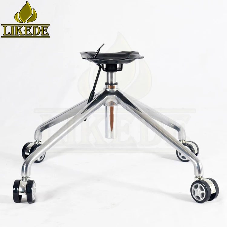 Four-Star Swivel Chair Base Newest Height Adjustable Chrome Sofa Legs Home Office Workshop Hospital Laundry Versatile Table Use