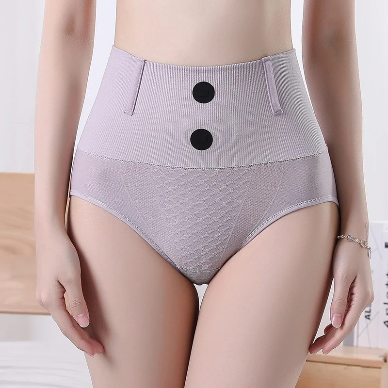 

Seamless High Waist Magnetic High Waist Tummy Control Slimming Shapewear Panties with Built-in Chip Warm Uterus, Skin, black, purple