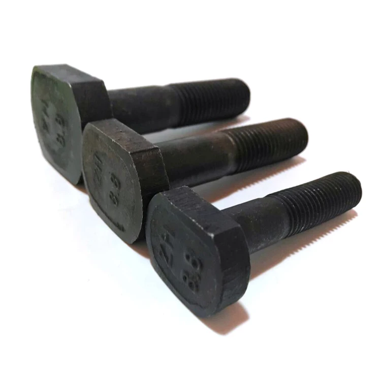 
high strength high tensile steel structural hex head bolts hex nuts grade 8.8 class 8.8 plain color zinc plated HDG DIN931 933 